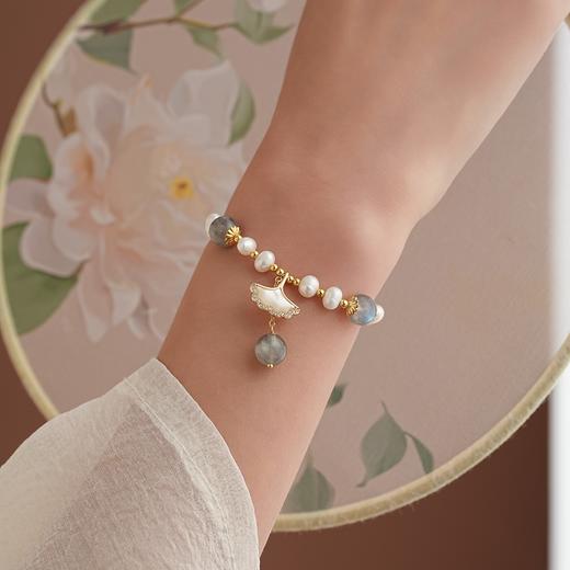 【桃夭·珍珠手串】天然复古淡水珍珠手链 送妈妈送爱人 商品图0