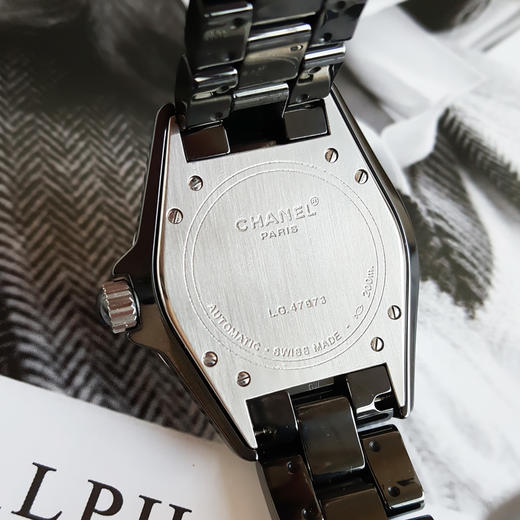 【95新】CHANEL 香奈儿H1626自动机械机芯日期显示38MM（中性款）J12系列陶瓷 241225NJS08 商品图5