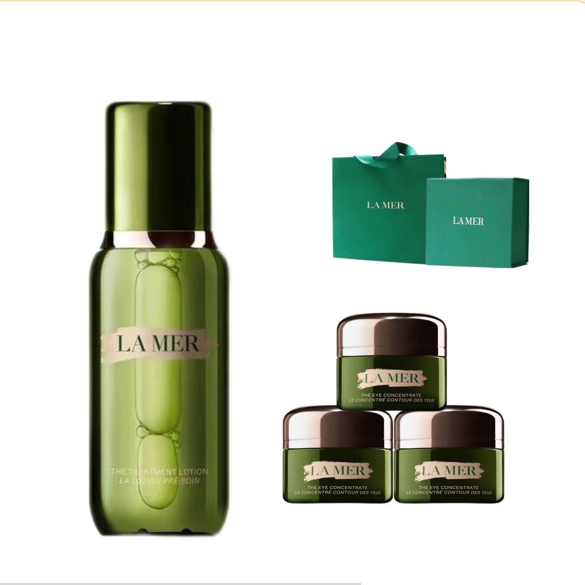 海蓝之谜精萃水150ml+海蓝之谜眼霜5ml*3(送礼盒礼袋)