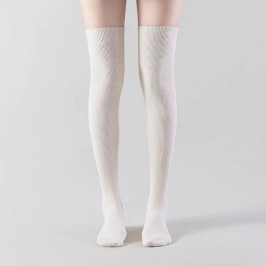 小腿袜/及膝袜/过膝袜 | 本白色 22-24cm（适合36-39码）日系长筒袜 小亘【贴身衣物一经售出非质量问题不退不换】 商品图5