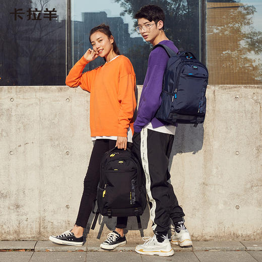 【线下同款】卡拉羊30L男女通勤出差15吋电脑背包大容量CX5558 商品图1