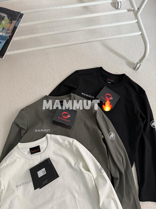 猛犸象Tree户外运动透气舒适柔软圆领男内里磨毛长袖T恤 商品图1