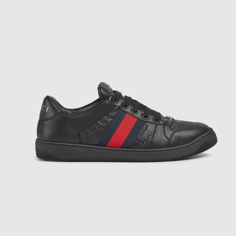 【一】GUCCI 古驰 男士Screener系列休闲运动鞋 黑色 798785 AADU0 1074