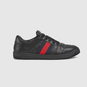 【一】GUCCI 古驰 男士Screener系列休闲运动鞋 黑色 798785 AADU0 1074