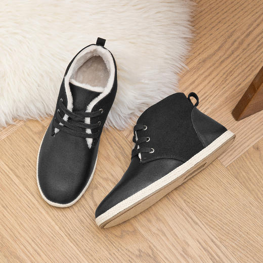 本草布鞋 雪地靴皮布搭配 商品图1