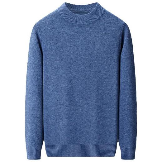 【400克男士高暖羊毛毛衣】男士半高领纯色羊毛打底内搭抗起球百搭毛衣 商品图4