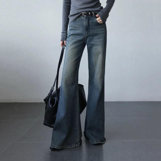 cosAcosB加绒微喇牛仔裤 | 微喇设计，显瘦显高，视觉显瘦好几斤【3-5天发货】 商品图0