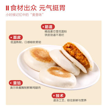 正大食品（CP）新奥尔良鸡腿饼960g 12个 手抓饼葱油饼馅饼早餐半成品 开学季 商品图3