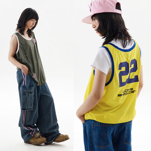 CryingCenter loveandcry运动篮球背心 哭喊中心 商品图2