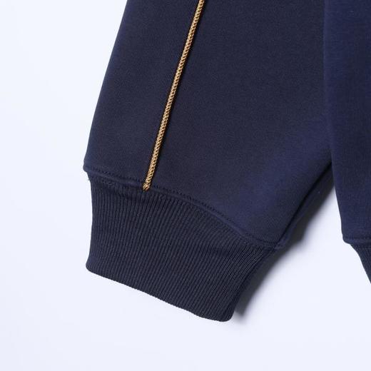 26WY10SDSA男士秋冬新款痞帅男装潮牌撞色线条立领卫衣百搭套头时尚上衣 商品图4