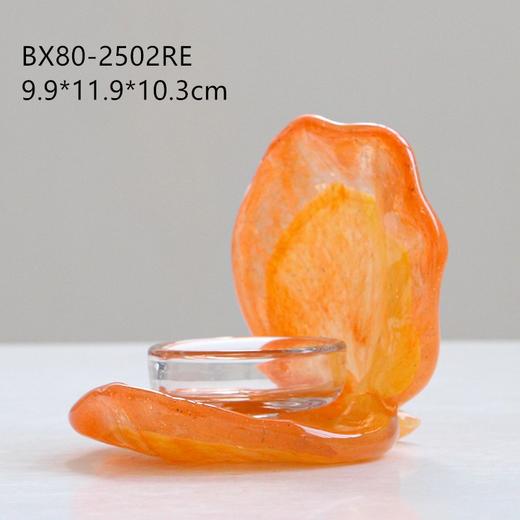 创意花朵河蚌玻璃烛台复中古创意餐桌氛围蜡烛台家居装饰 ins餐厅 商品图6