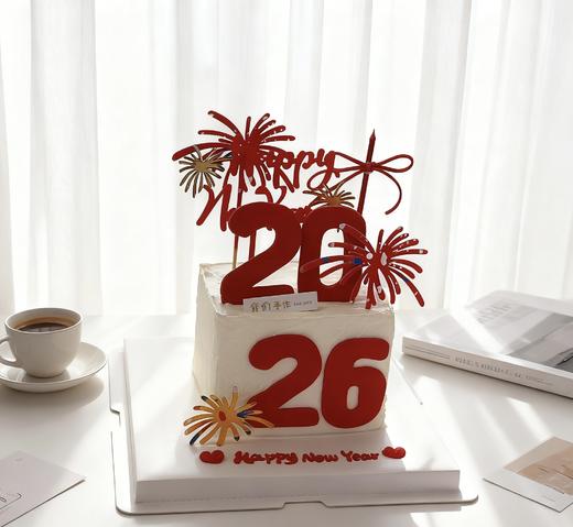 2026新年元旦方形烟花蛋糕-低糖处理无添加 商品图1
