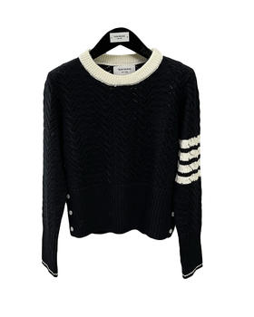 女款羊毛镂空修身针织衫毛衣he022