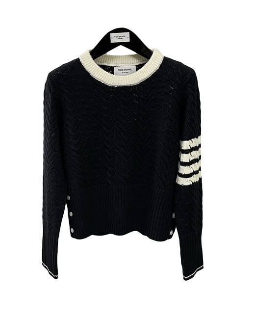 女款羊毛镂空修身针织衫毛衣he022 商品图0