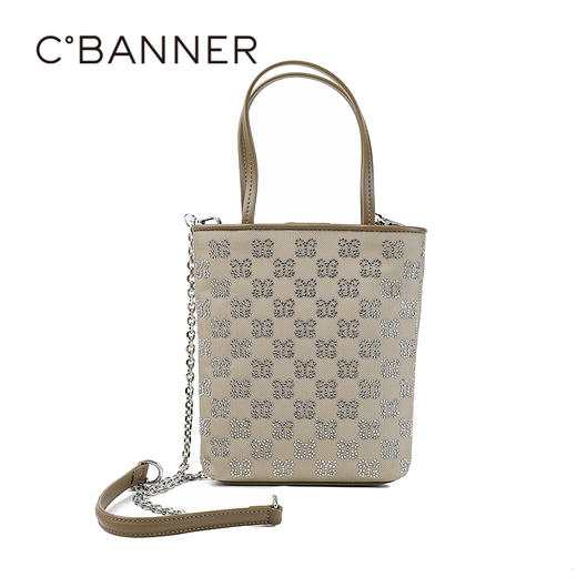 千百度2026春季女包纹理自然触感丰盈包袋A26150914 商品图2