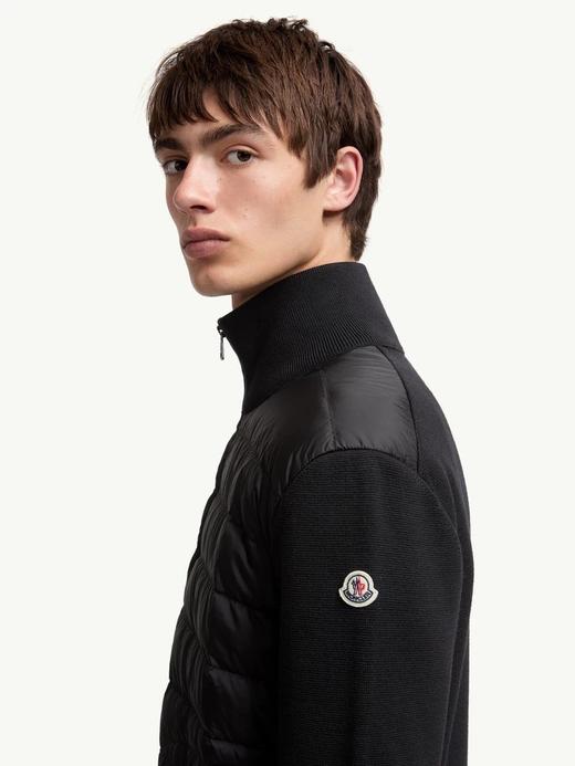 蒙口25新款羊毛针织休闲立领鹅绒羽绒服 商品图1