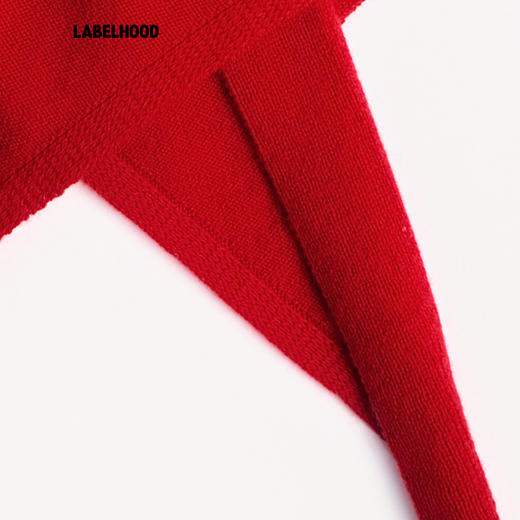 LABELHOOD蕾虎 “RED TO GO”SCARF 红色围巾 商品图4