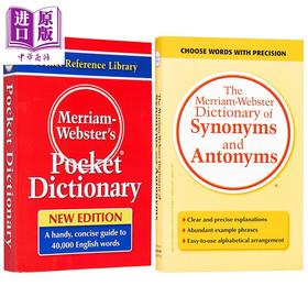 【中商原版】Merriam Webster Dictionary麦林韦氏词典2册 同义反义词词典 Synonyms and Antonyms 袖珍词典Pocket Dictionary