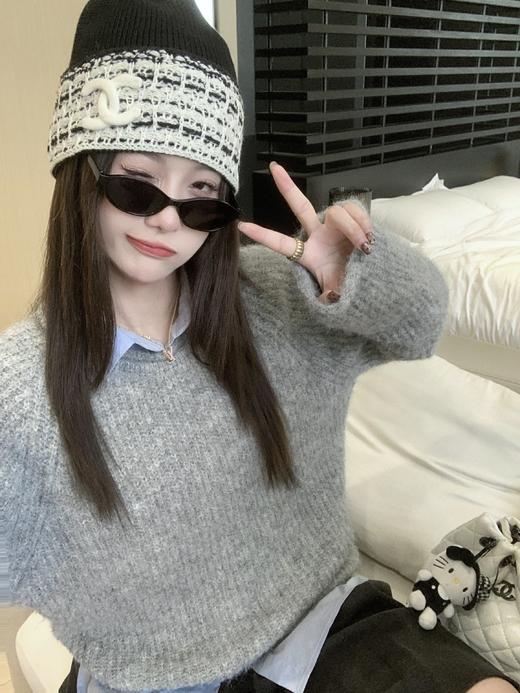 <曾小咸推荐>现货秒杀 ！微信超特价！韩系2色圆领毛衣 日常169.99 立减80 秒杀89.99！！ 商品图14