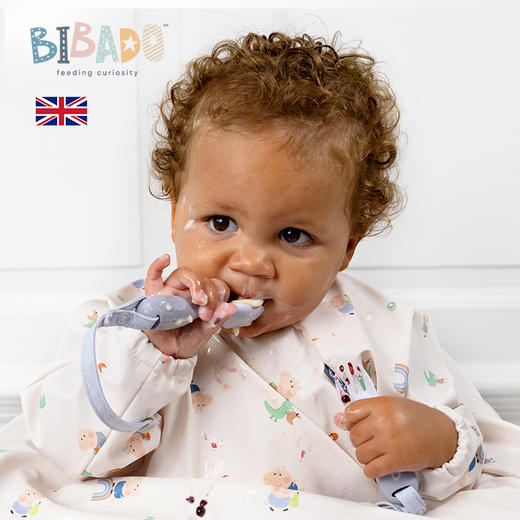 *Bibado婴幼儿叉勺套组-可连接反穿衣 商品图0