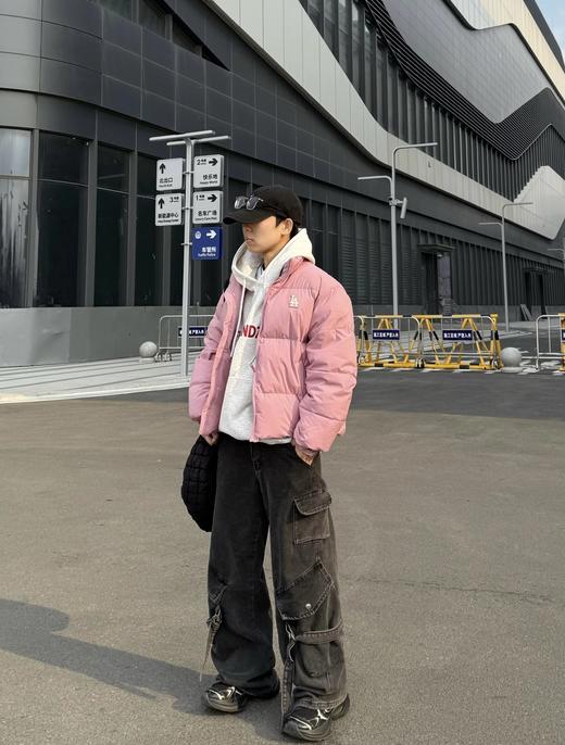 新款MLB简约百搭保暖立领男女运动休闲羽绒服外套 商品图4