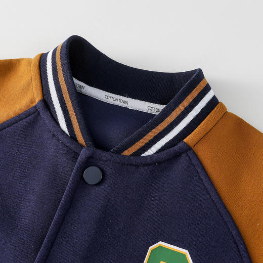 【7A抗菌】棉花堂美式复古潮酷童装立领针织外套-FA52023 商品图8