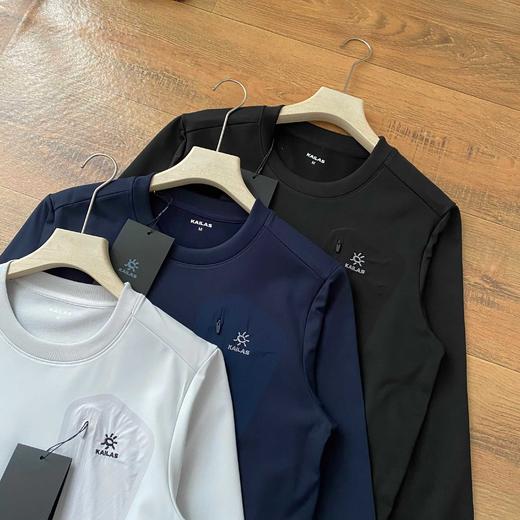 凯乐石经典加绒打底衫加厚小太阳刺绣德绒圆领长袖 商品图1