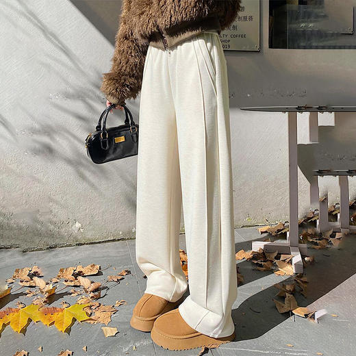 Beau Muse羊毛蚕丝窄版阔腿裤（无腰绳） 商品图2