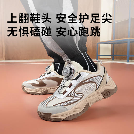 泰兰尼斯儿童运动鞋2025冬季新款男女童加绒保暖棉靴中大童跑步鞋T01D5D8163 商品图3