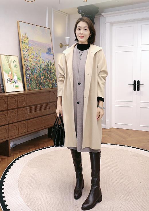 火桐hooton 驼绒绢丝羊毛背心裙3507 商品图2