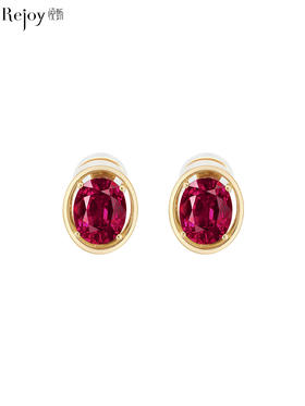 【挚友限定】Classic-18K金石榴石耳夹