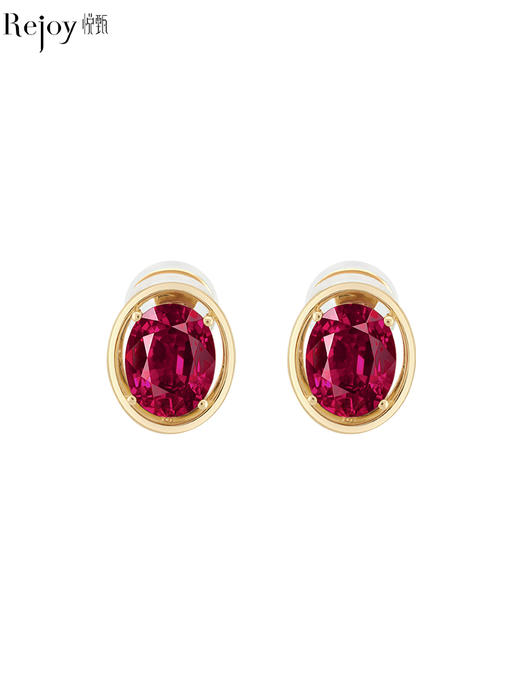 【天猫同款】Classic-18K金石榴石耳夹 商品图0