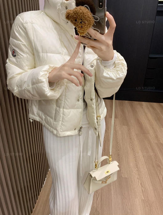 帮工厂亏清 别退换 忙可白色 鹅绒轻羽绒 短款 3码适合135以内 商品图4