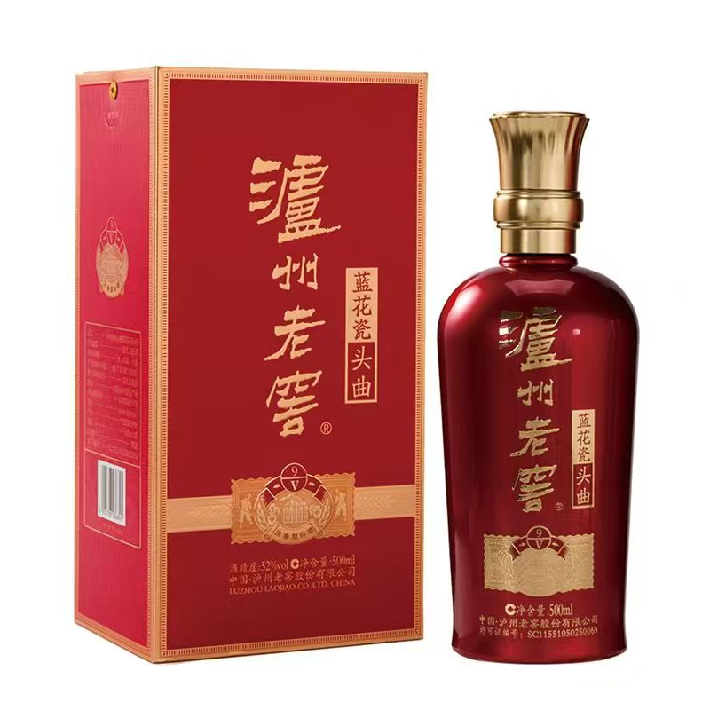 泸州老窖蓝花瓷V9 52%vol 500ml