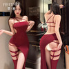 【情趣内衣】霏慕 绯色玫瑰单肩露背连衣裙ZY188 商品缩略图1