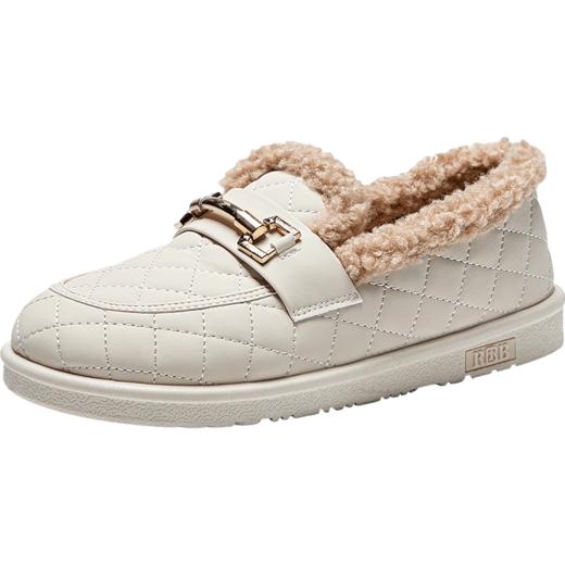 【分销】人本 豆豆鞋 女鞋 秋冬加绒加厚 一脚蹬乐福鞋38092362D 商品图4