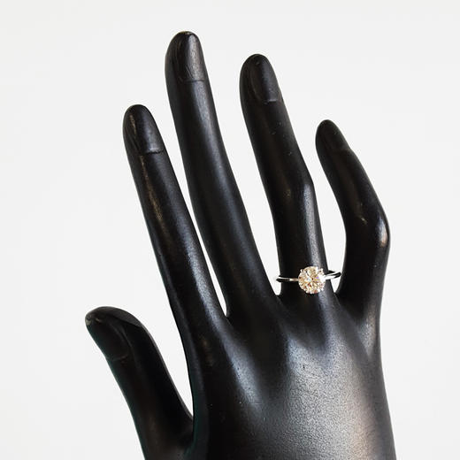 【98新】TIFFANY&Co.蒂芙尼True 系列1.60ct铂金四爪钻石戒指52号女士 291225NJS19 商品图8