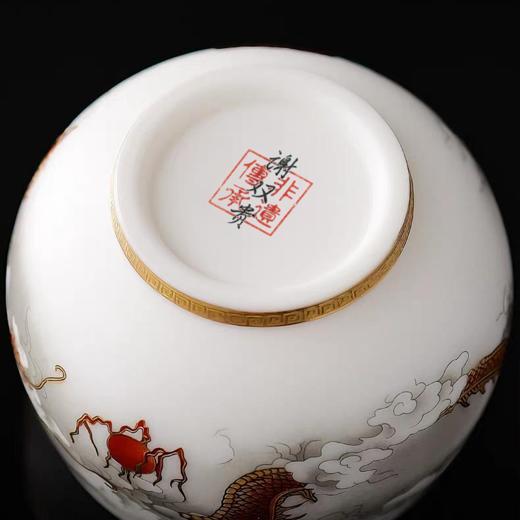【龙凤对杯茶具礼盒】 朕的潮代·非遗传承 瓷胎鎏银技艺 胎质细腻 图案精美 馈赠佳品 收藏茗器 商品图10