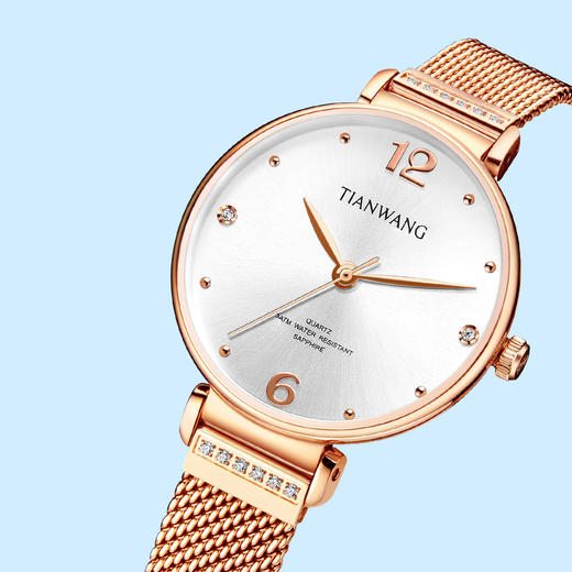 S00002633-2【人气推荐】天王表简约女表可盐可甜时尚米兰带石英女士手表 商品图2