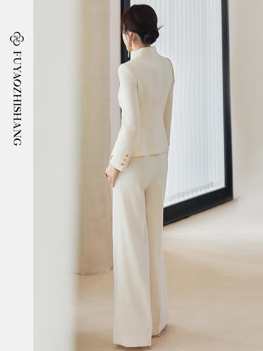 IWY/扶摇系列 复古国风西装套装女新款新中式单排扣老钱西服外套FYCP609 商品图4