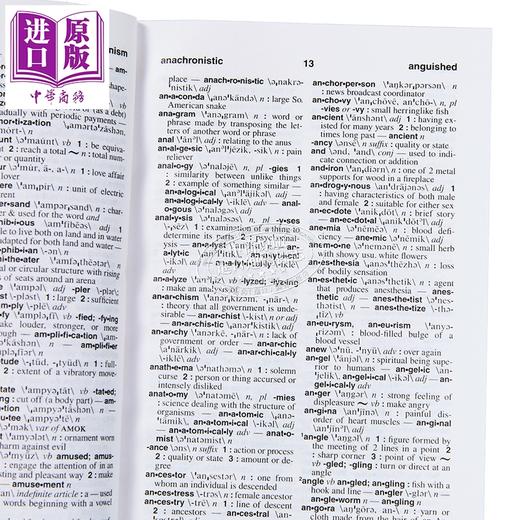 【中商原版】Merriam Webster Dictionary麦林韦氏词典2册 同义反义词词典 Synonyms and Antonyms 袖珍词典Pocket Dictionary 商品图2
