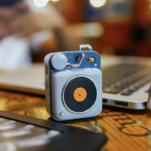 猫王音响原子唱机B612蓝牙音箱无线迷你小音响便携低音炮cd机礼物 商品图1