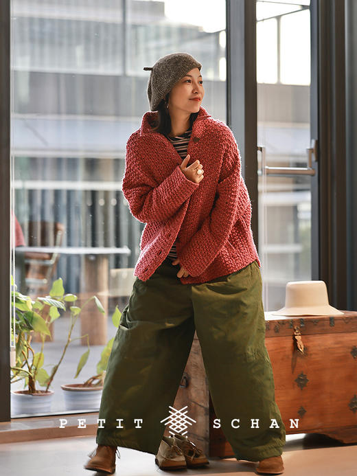 PETIT SCHAN小闪 CLO#1011 Hot-air balloon 热气球 棉桑蚕丝3M黑科技高效暖绒松紧腰炒色气球棉裤 商品图2