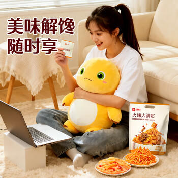 良品铺子 素小烧大刀素肉味零食麻辣儿时辣条味怀旧食品香辣味200g 商品图3