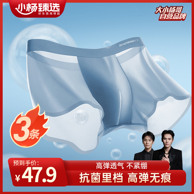 【小杨臻选】男士冰丝内裤 三条装