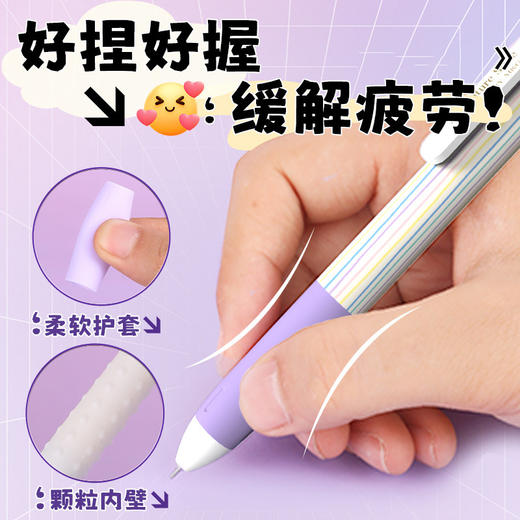 晨光素纹控CS针尖锥0.5按动中性笔 商品图2