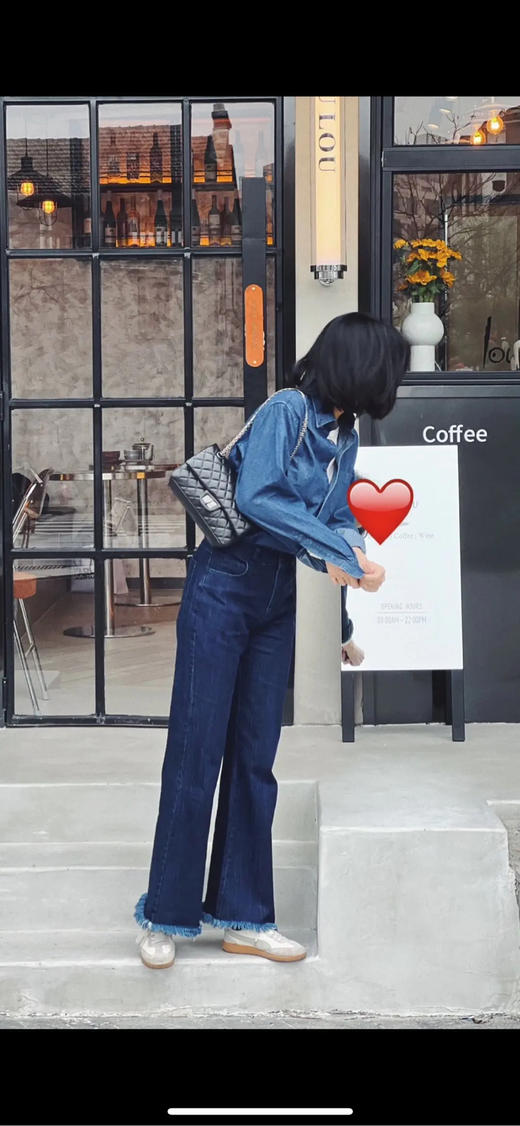 Chanel 油蜡牛皮 2.55 黑金 小号 单肩包 商品图2