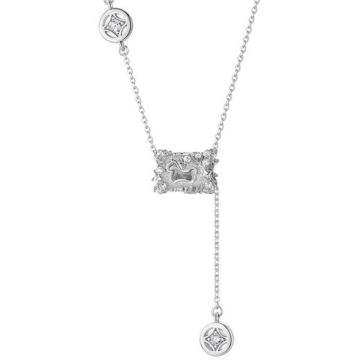 新年限定 卡蒂罗KADER 马上有钱幸运小蛮腰项链 925银新中式璀璨小马吊坠原创设计锁骨链高级小众轻奢 好运 项链 商品图0