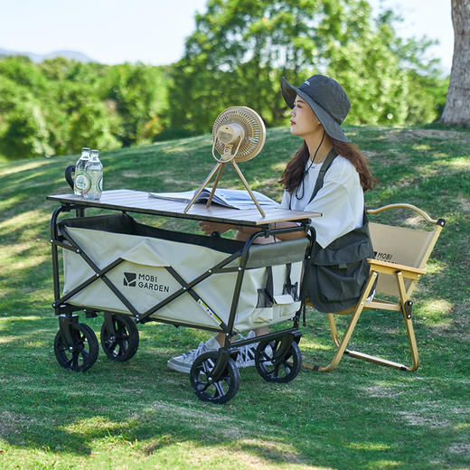 【632优选】牧高笛 山川铁质折叠低背椅 细沙黄NX22665037-SH1156 商品图1