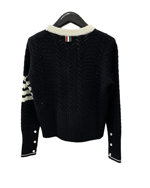 女款羊毛镂空修身针织衫毛衣he022 商品图1